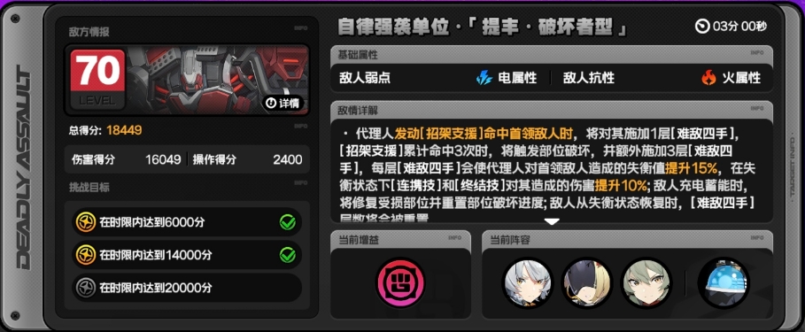 绝区零危局六星打法 强袭提丰机器人