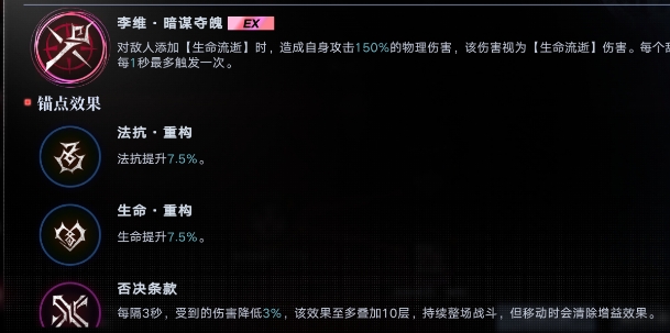 无期迷途李维加点重构建议